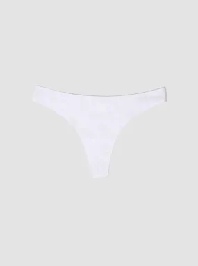 100% Organic Cotton Thong - Chalk