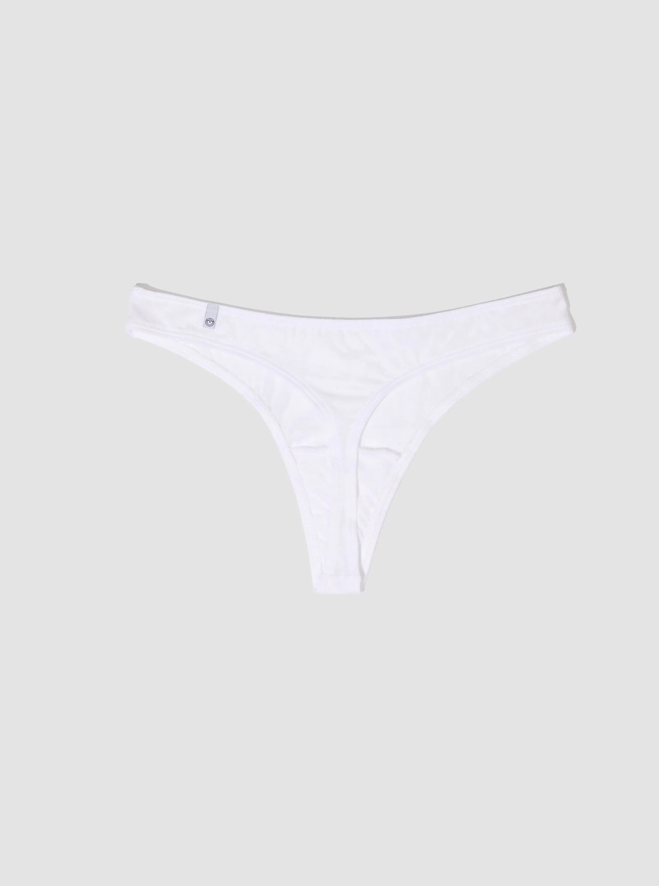 100% Organic Cotton Thong - Chalk
