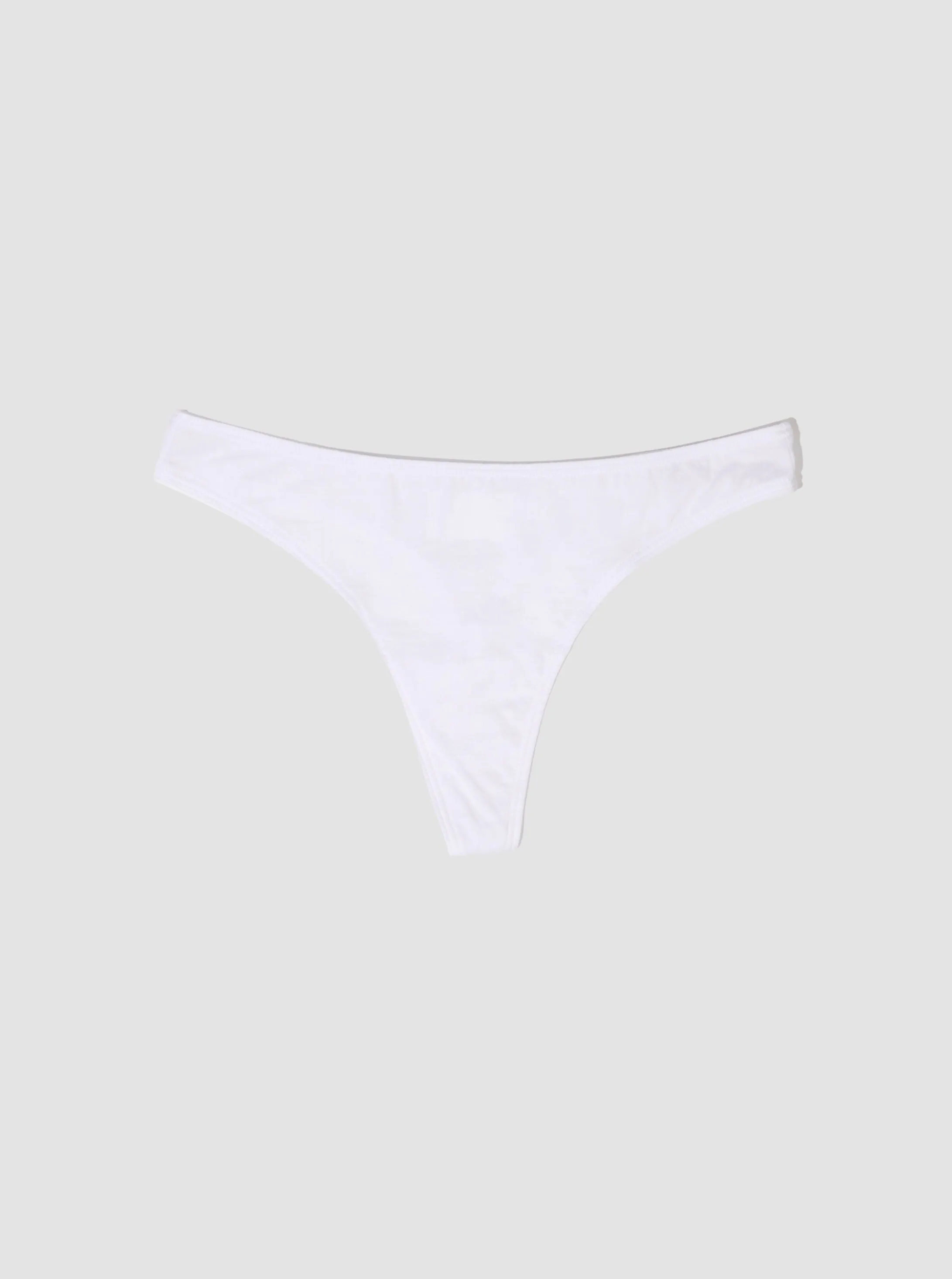 100% Organic Cotton Thong - Chalk