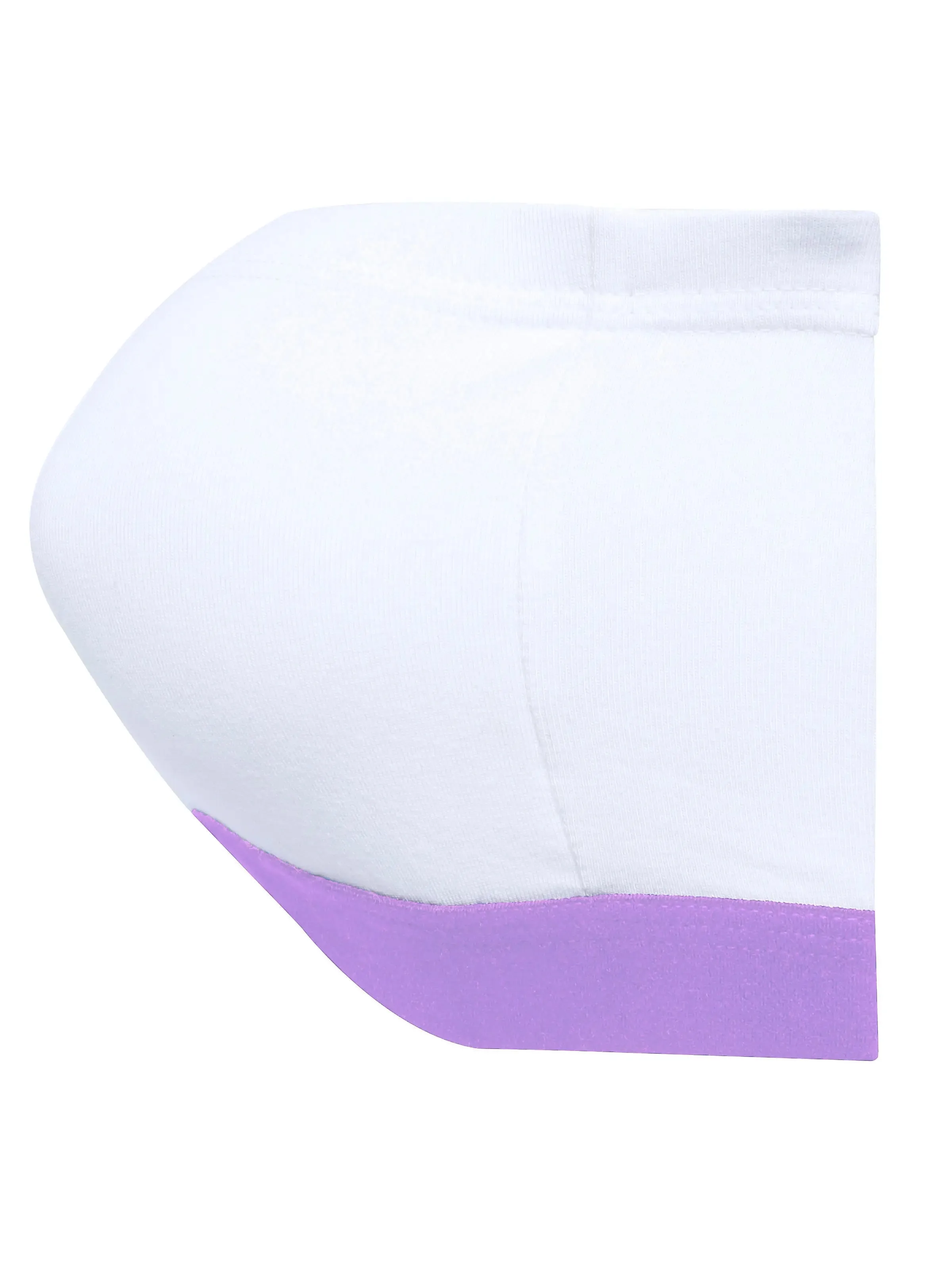 Double-Layer Cotton Tube Bras | Non-Padded Strapless Bra | Solid White