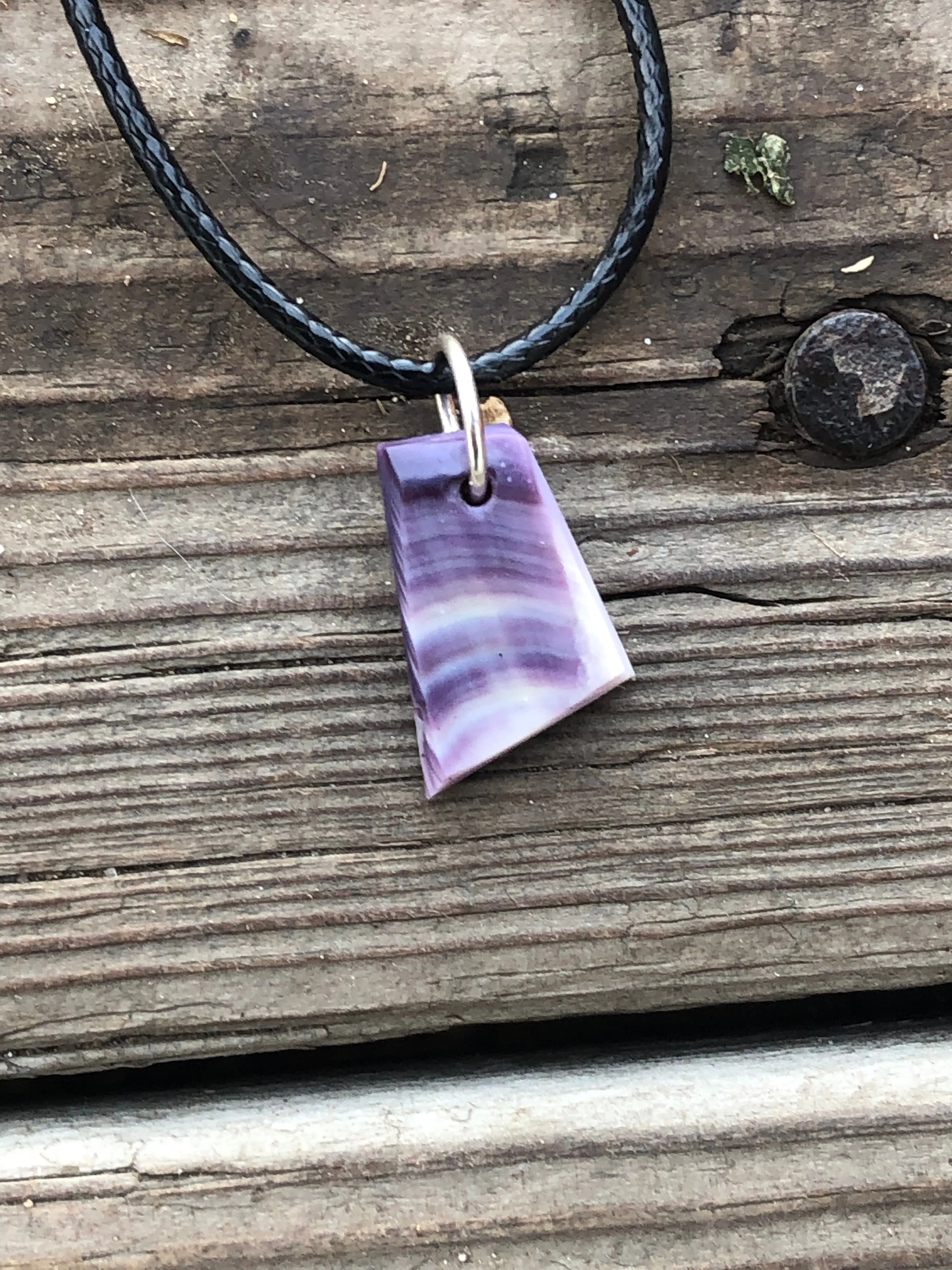 Free Form Wampum  necklace