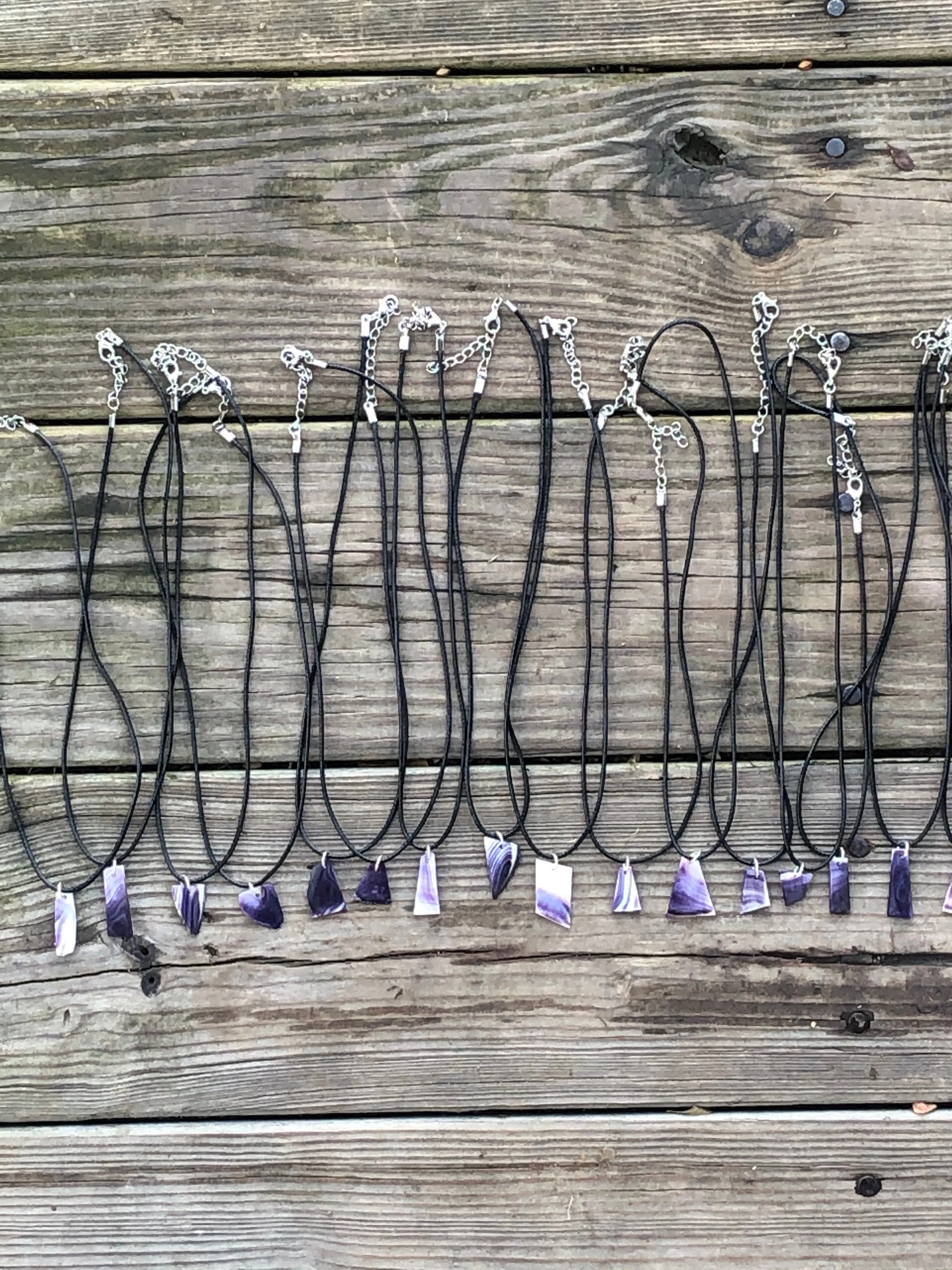 Free Form Wampum  necklace