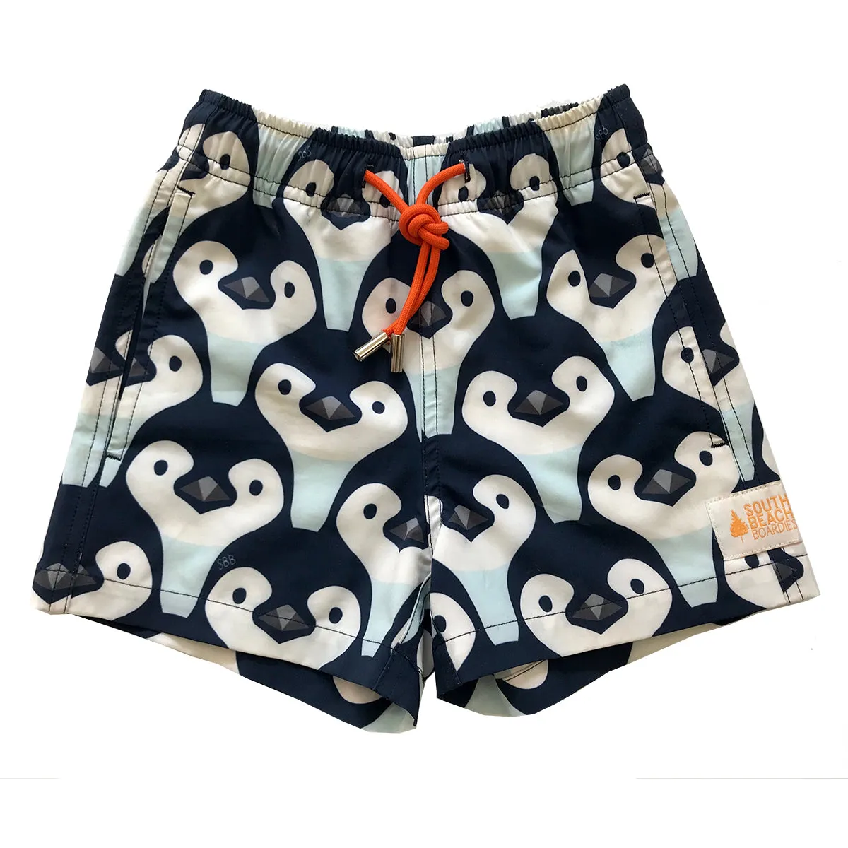 Kids Stretchy Trunks: Penguin Parade