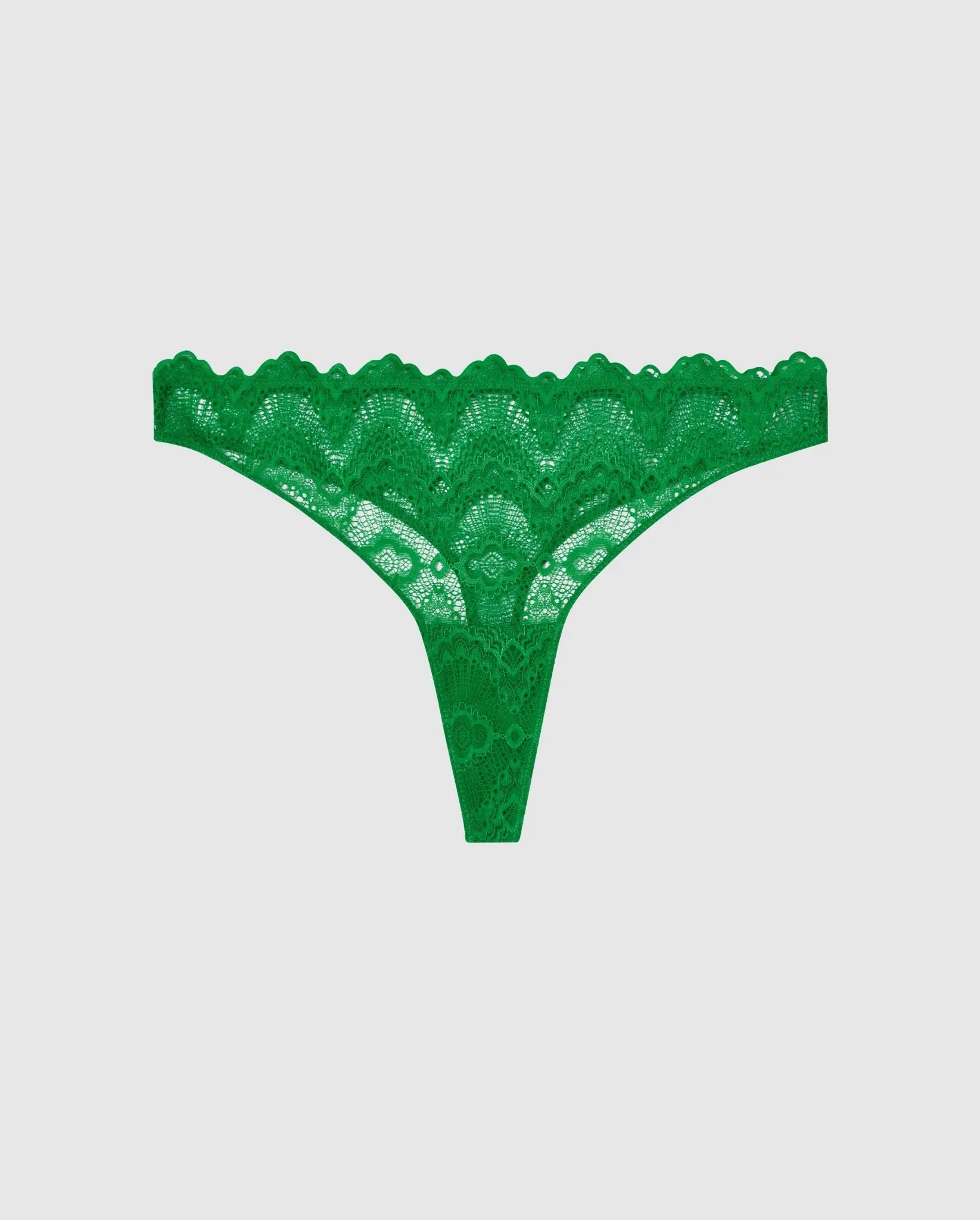 Lace Thong Green Ivy