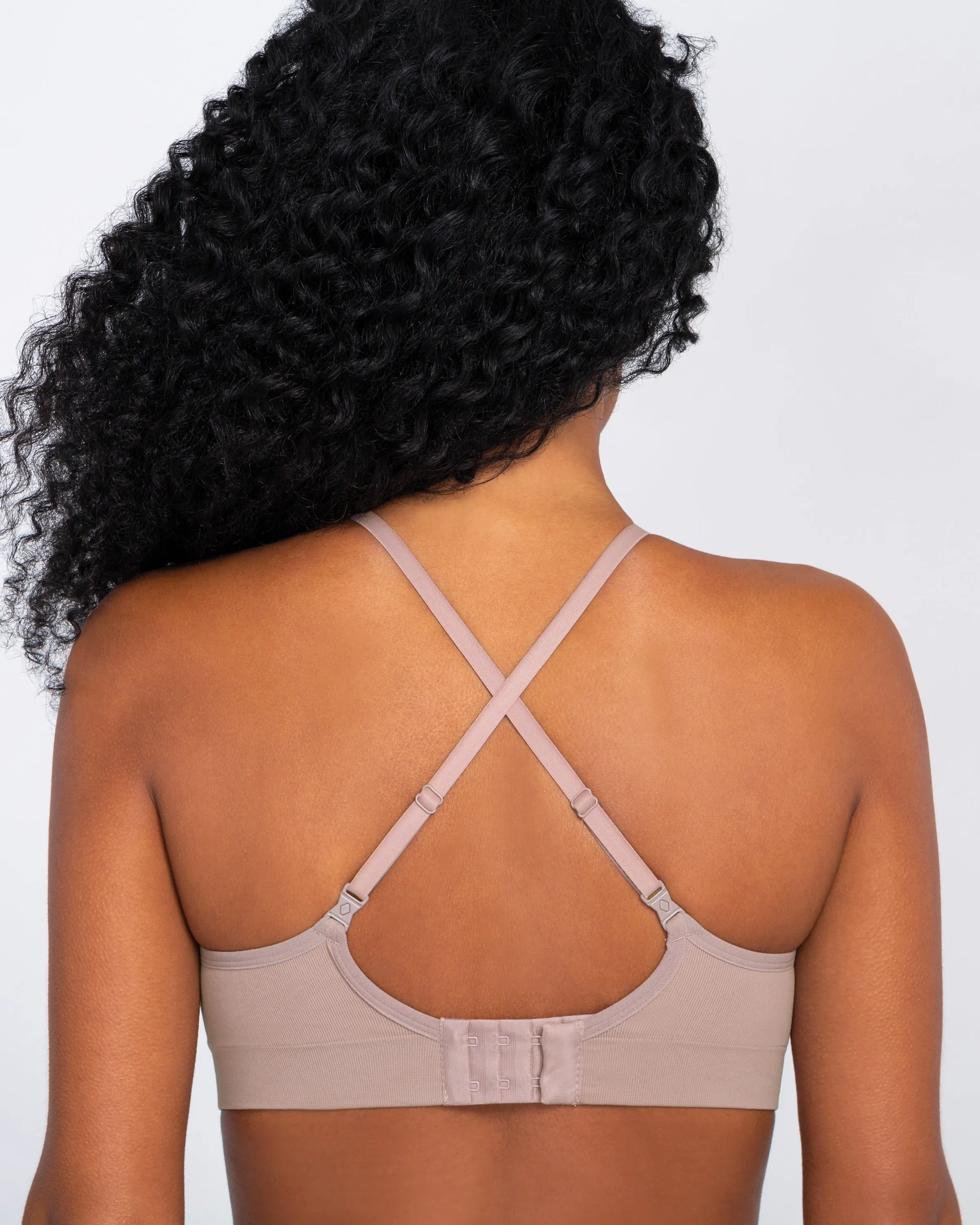 Lupo Essential Seamless Bra Removable Padding Convertible Straps