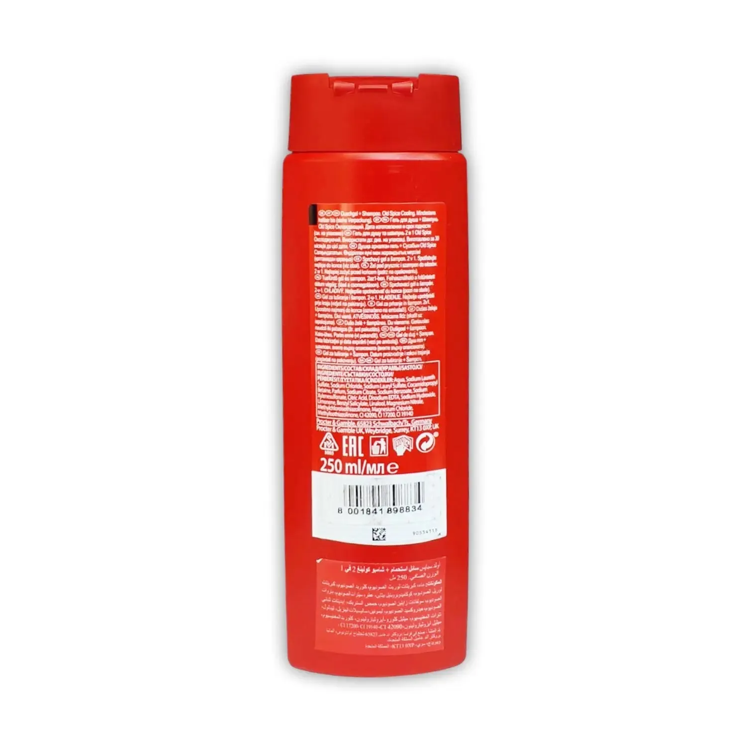 Old Spice Shower Gel Cooling Shampoo 2in1, 250ml
