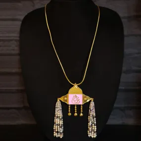 Royal Shri Ganesha Tasselled Necklace