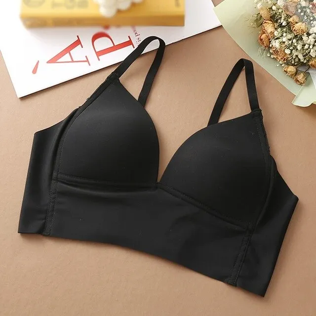 Women Ice Silk Seamless Bra
